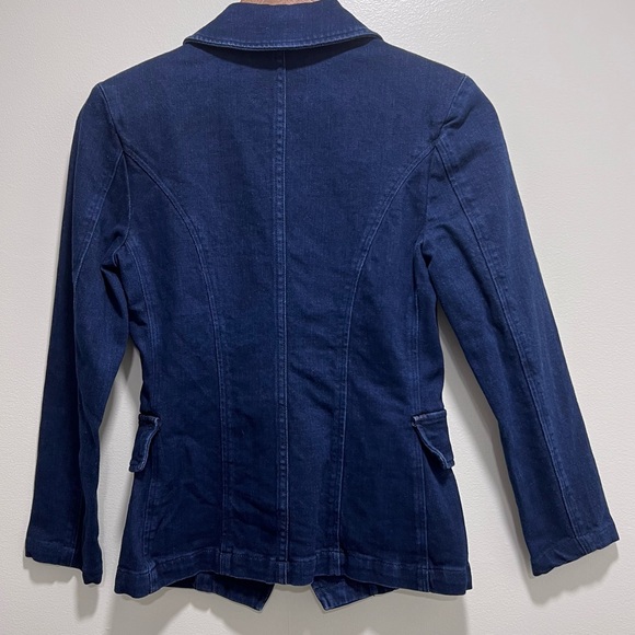 L’Agence Kaydence Double-Breasted Denim Jacket, XS - Picture 12 of 13